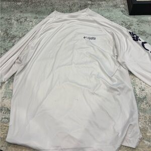 Columbia Men's White Long Sleeve Tee